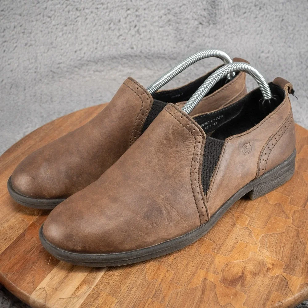 Born Women's Loafer Dark Brown‎ Slip On Size 10